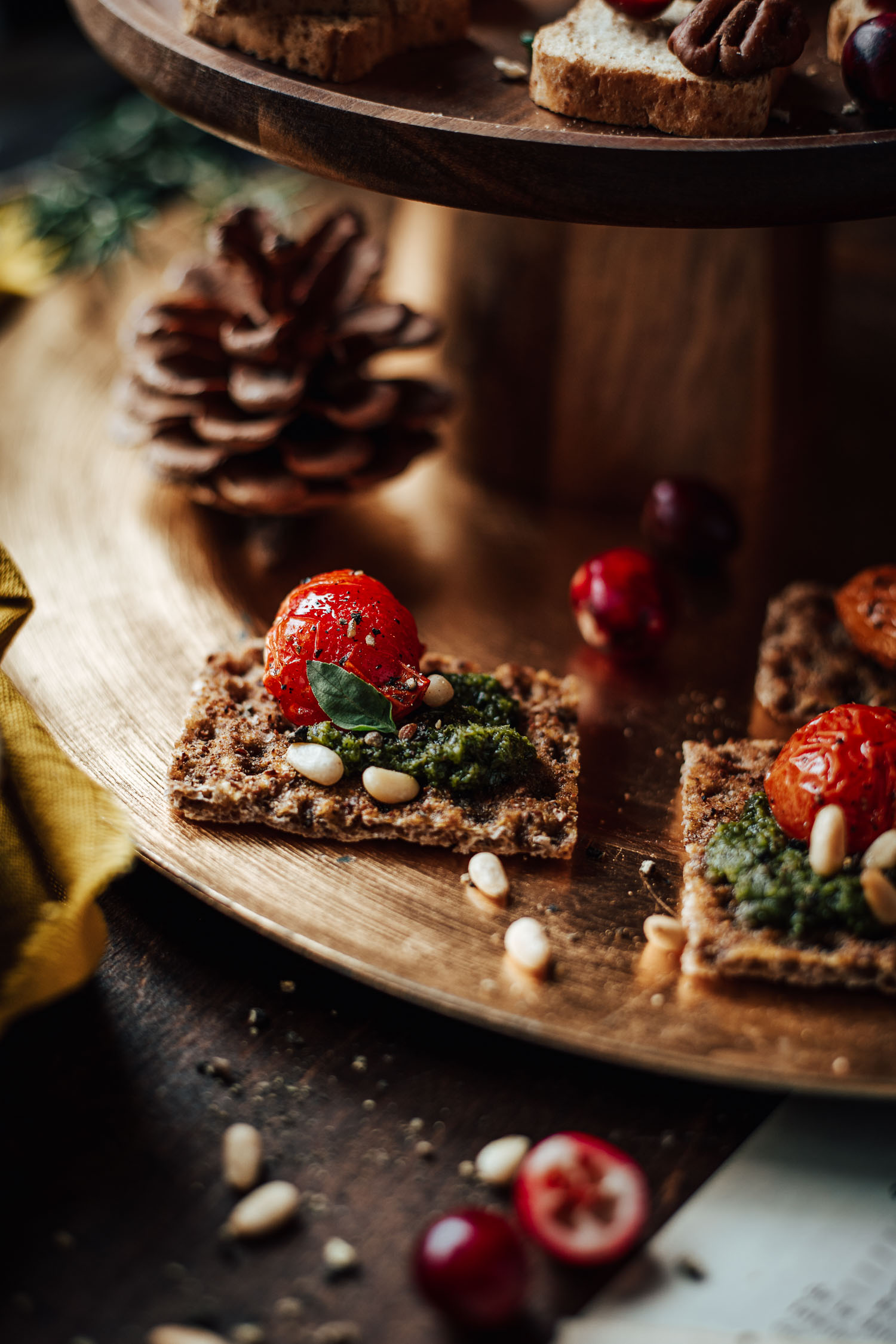 Holiday bites featuring LeGrand Pesto