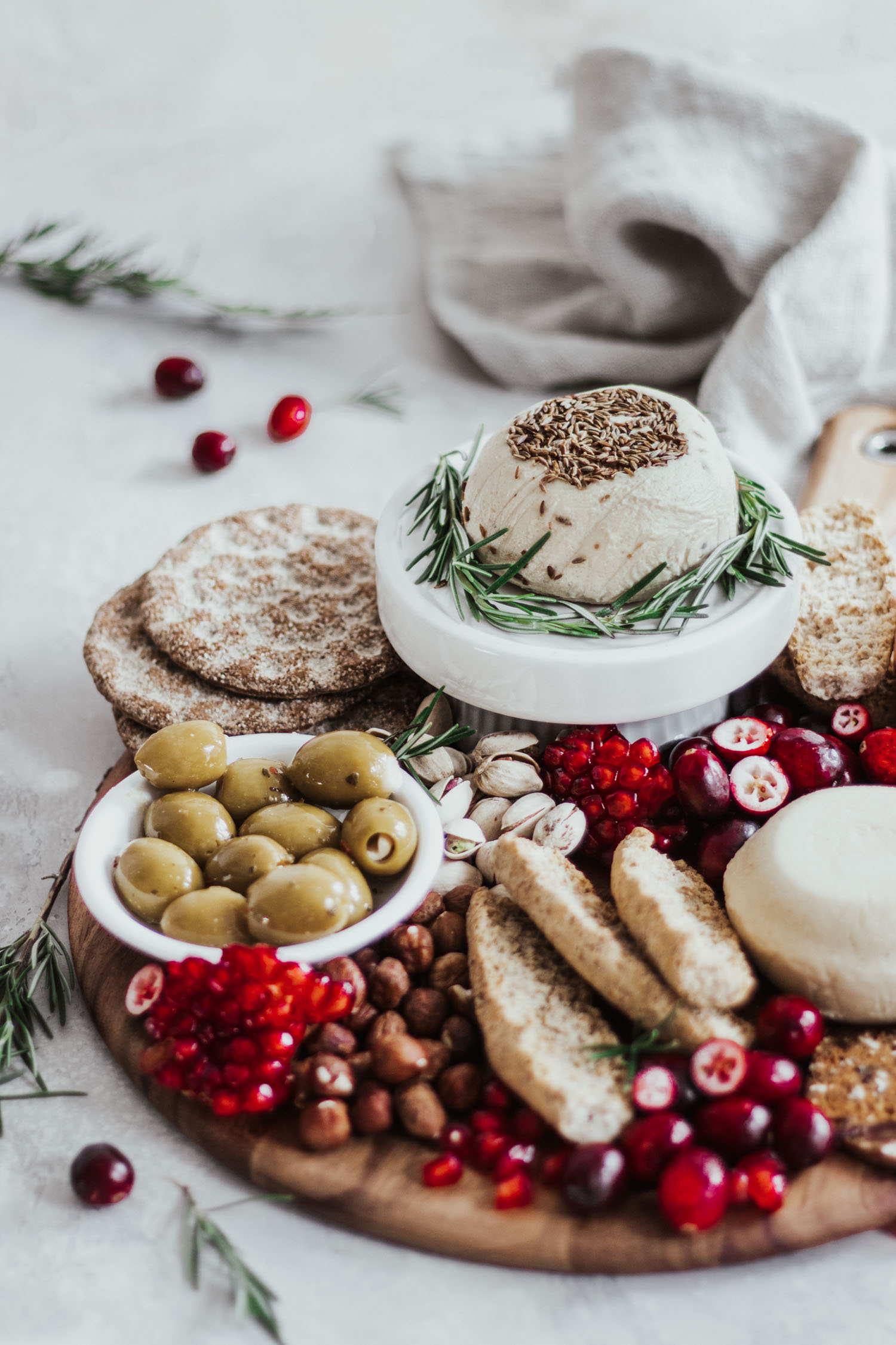 Vegan cheese platter