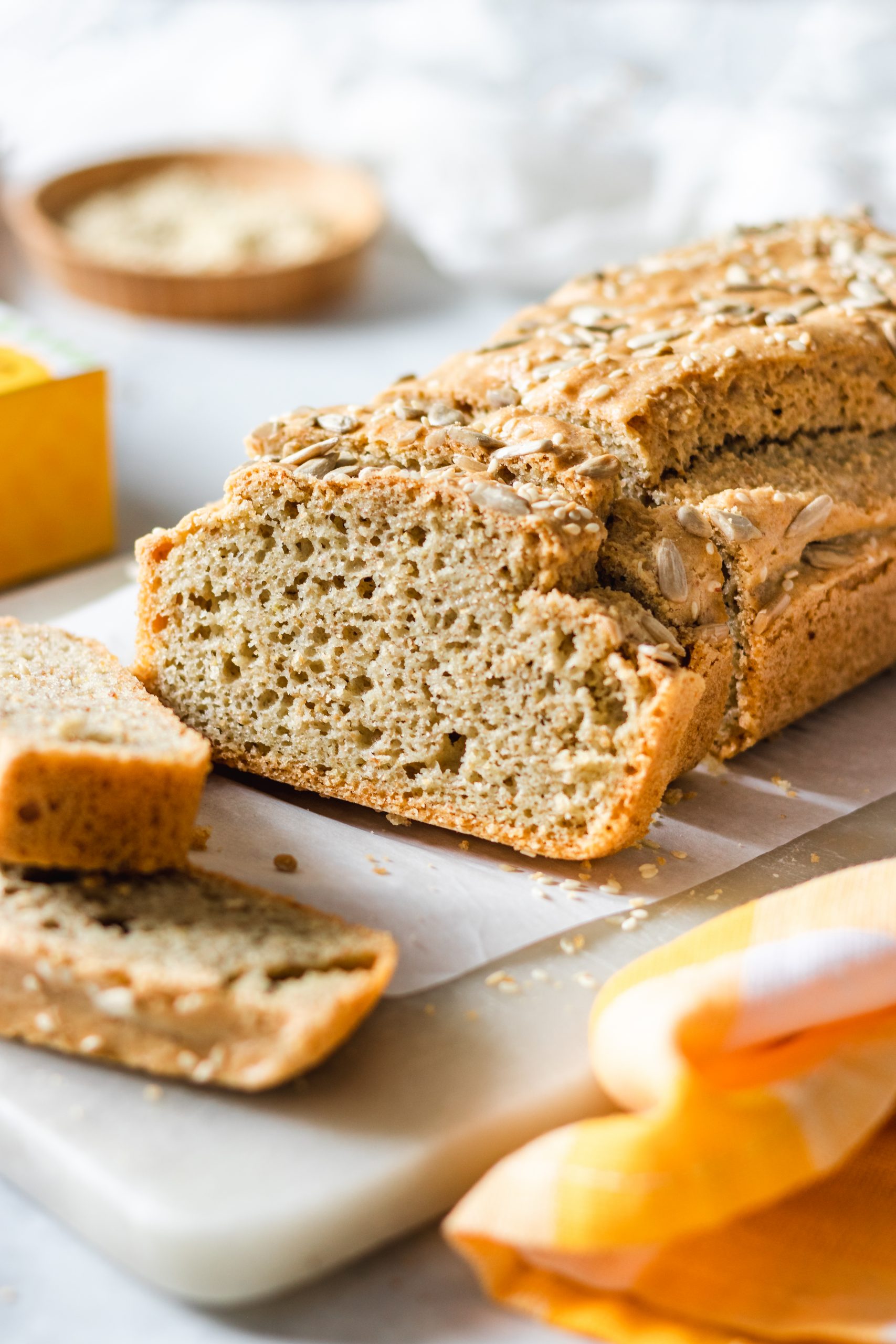 Simple Mills vegan loaf with beautiful texture