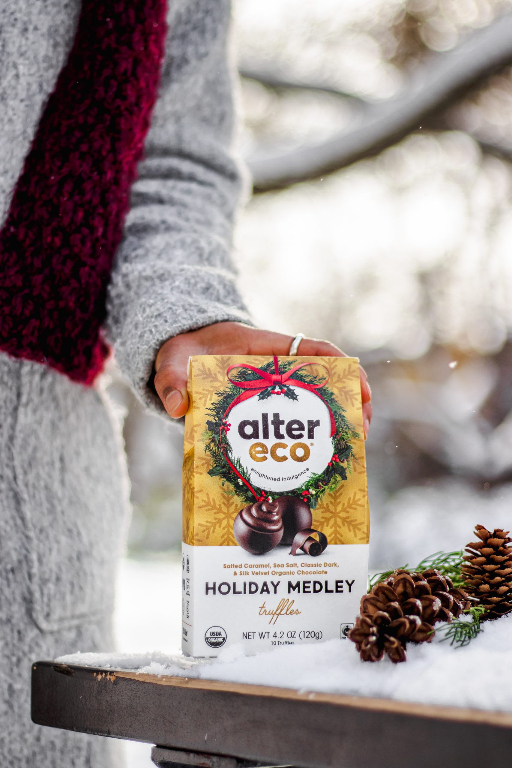 Holiday chocolates by Alter Eco