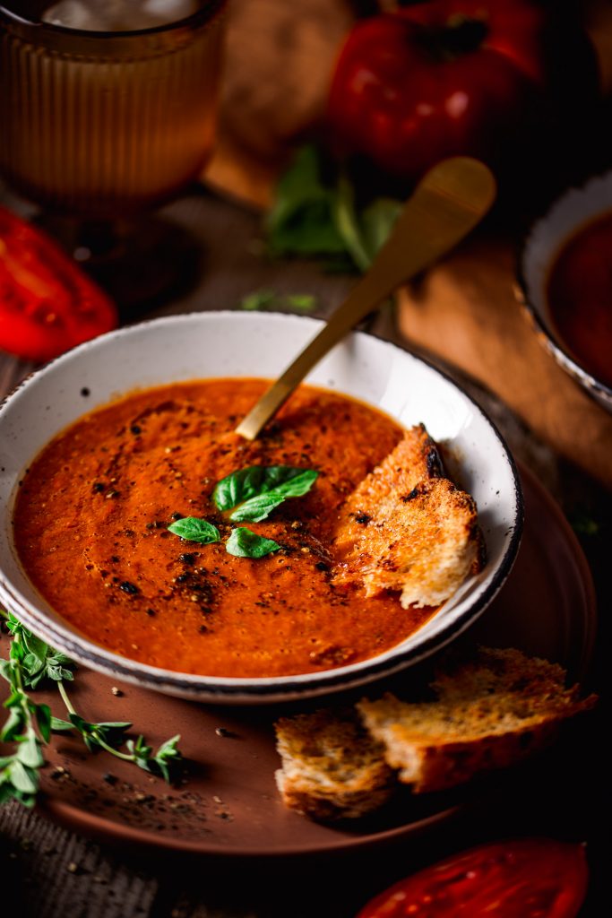 Roasted Tomato and Bell Pepper Soup