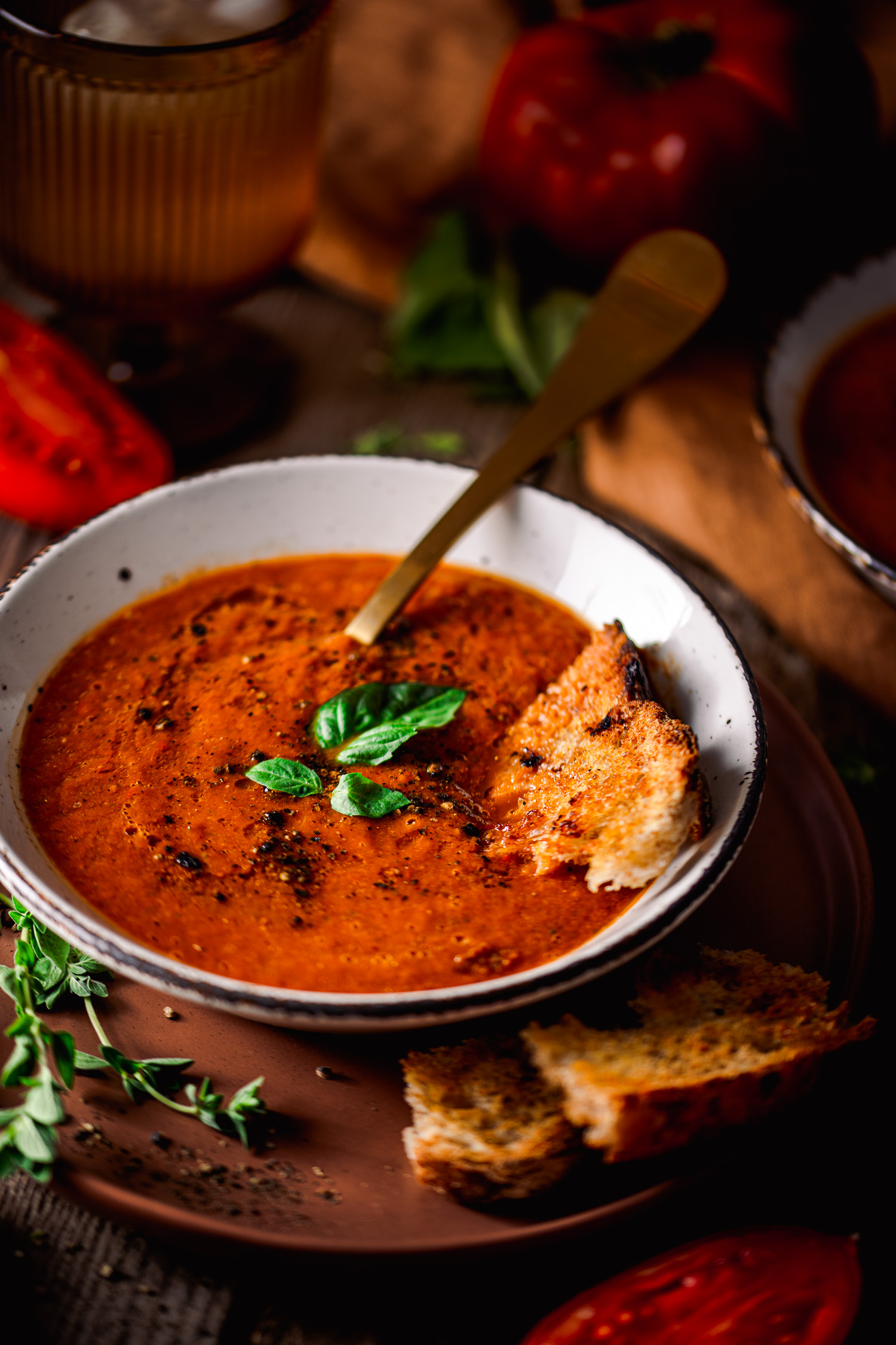 Roasted Tomato and Bell Pepper Soup