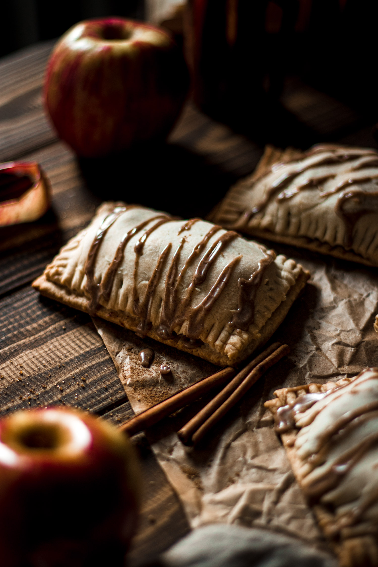 Pop tart ready to be eaten.