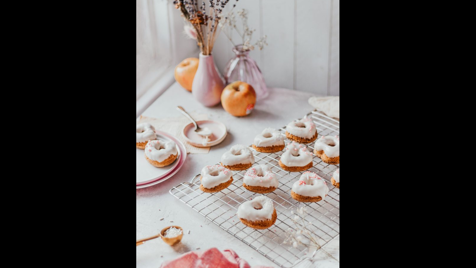 Baked Heart Shaped Apple Donuts | Murielle Banackissa