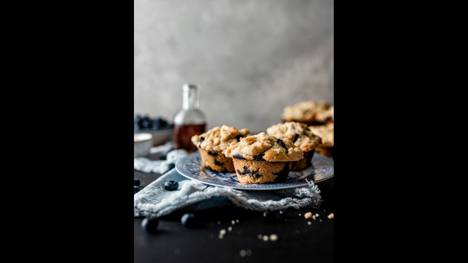 Maple Blueberry Streusel Muffins | Murielle Banackissa