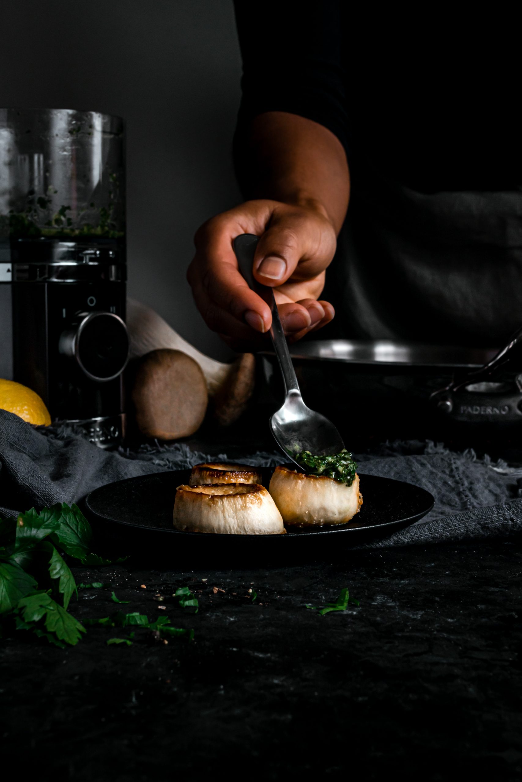 Miso Glazed Vegan Oyster Mushroom Scallops Murielle Banackissa