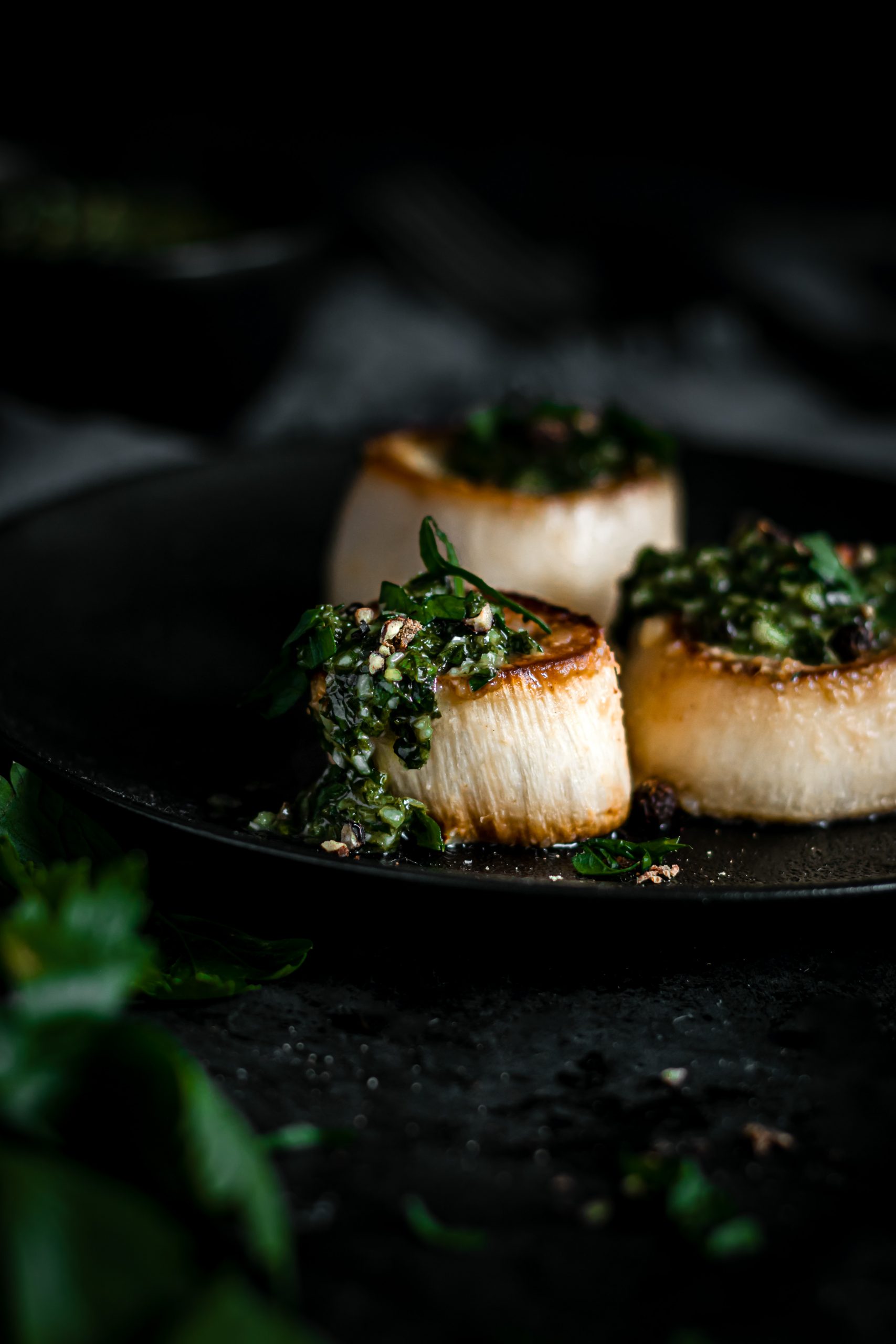 Miso Glazed Vegan Oyster Mushroom Scallops-14