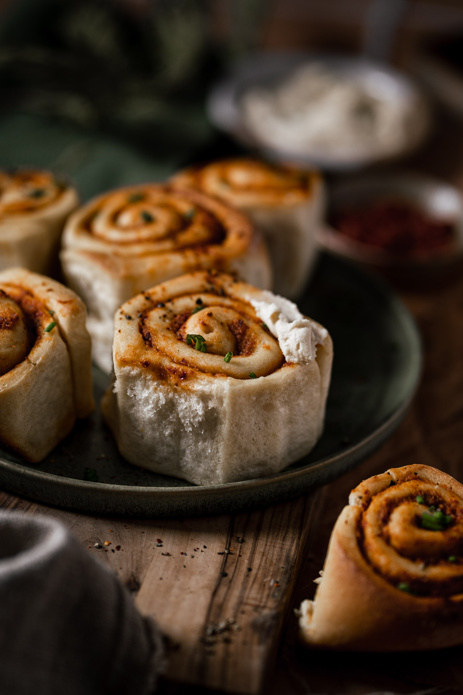 Sundried tomato roll with cream cheese
