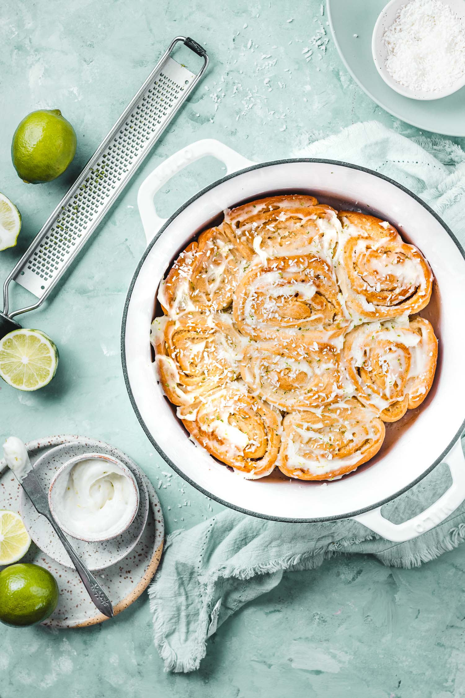 Brioche buns in dutch oven baked and ready to be eaten