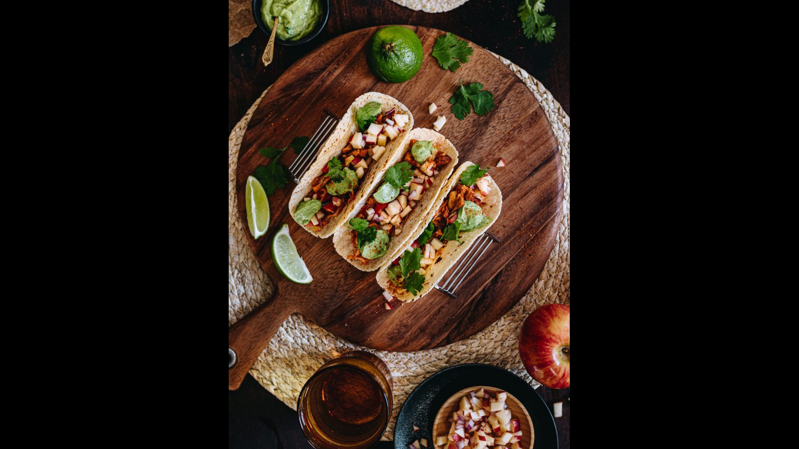 Cajun Jackfruit Tacos with Apple Cumin Salsa | Murielle Banackissa