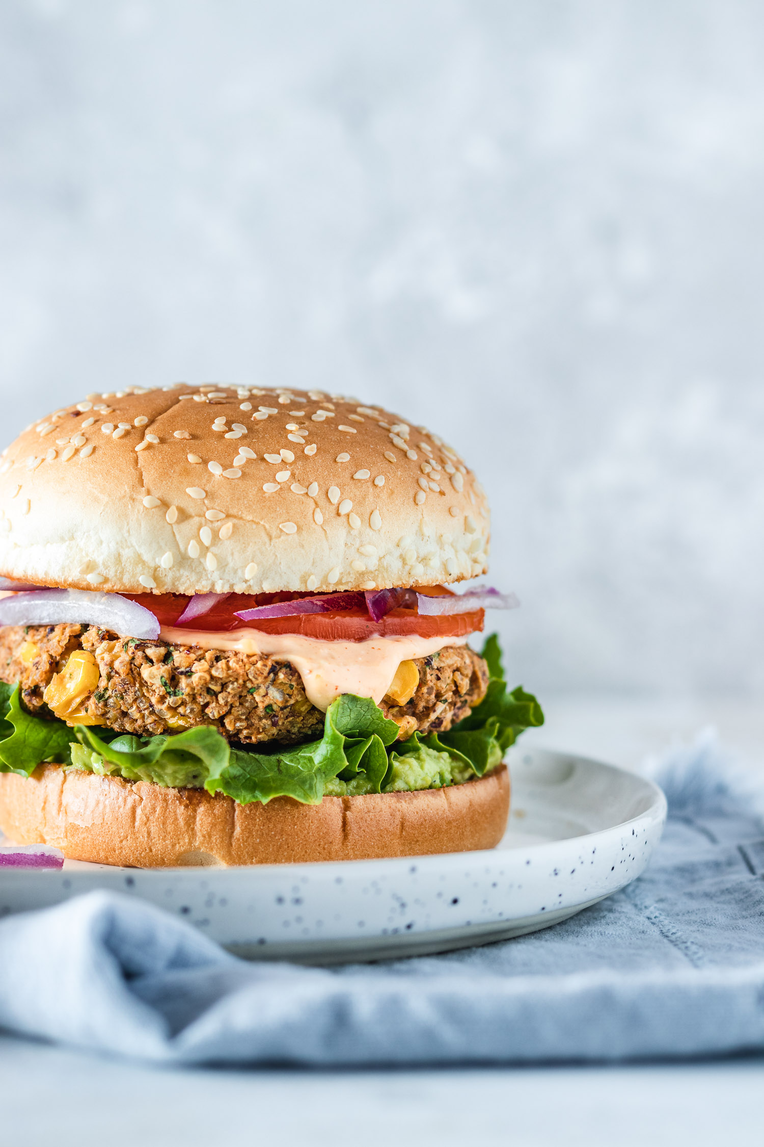 Chickpea and Kidney Beans Tex Mex Burgers-1