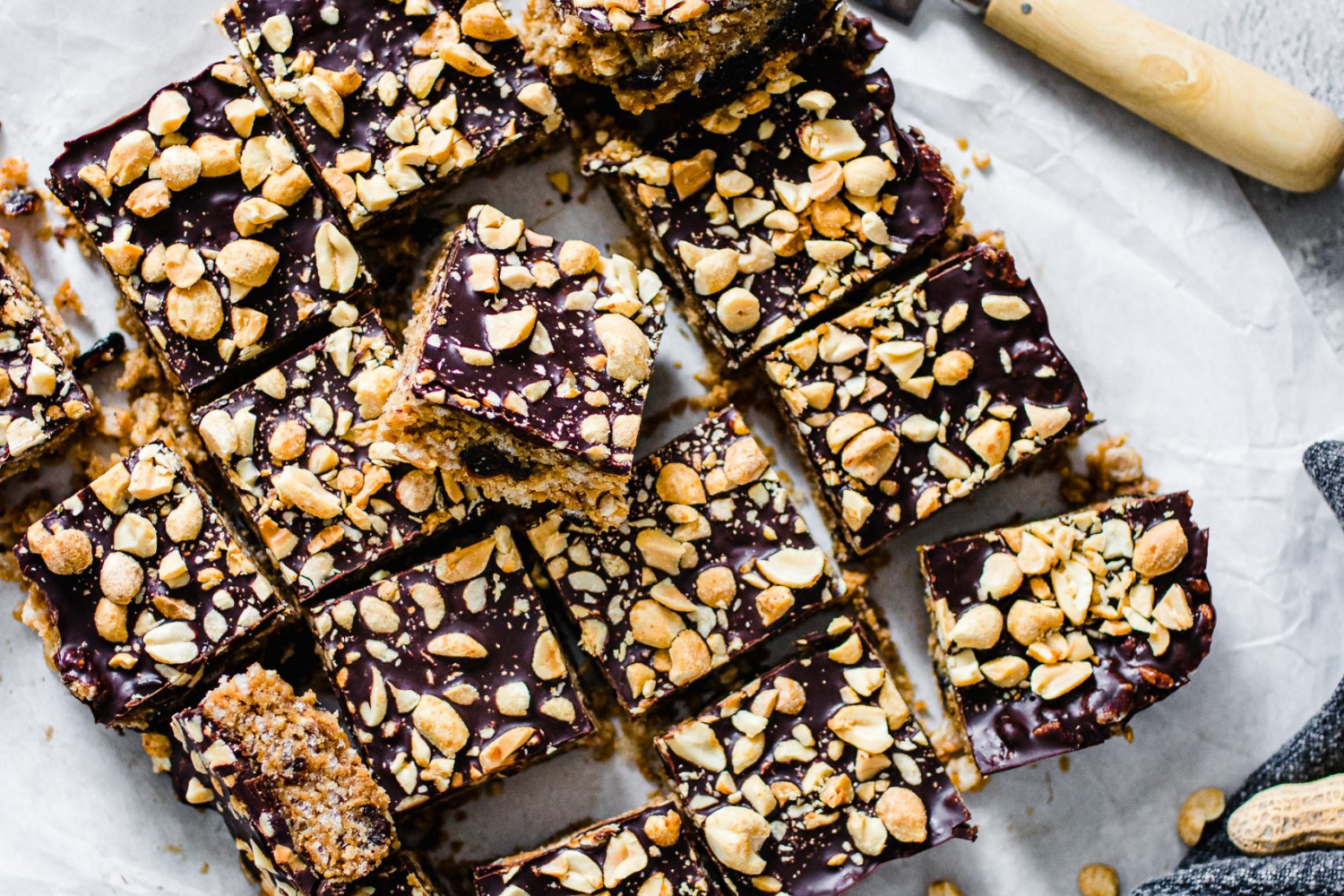 Crispy Peanut Butter and Chocolate Squares