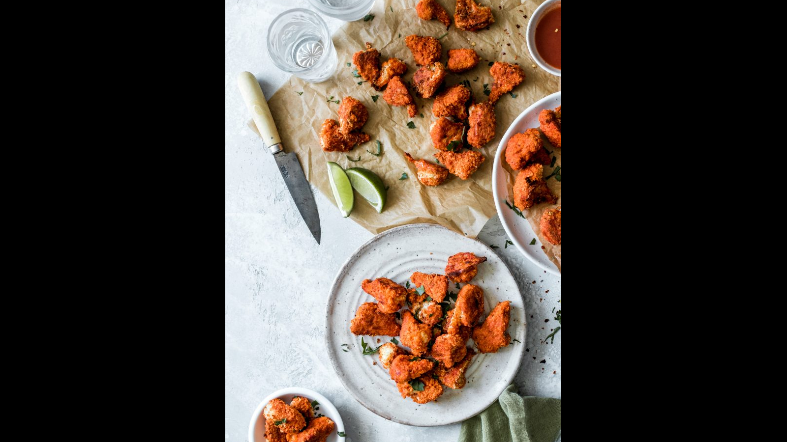 Panko Crusted Baked Buffalo Cauliflower Bites Murielle Banackissa