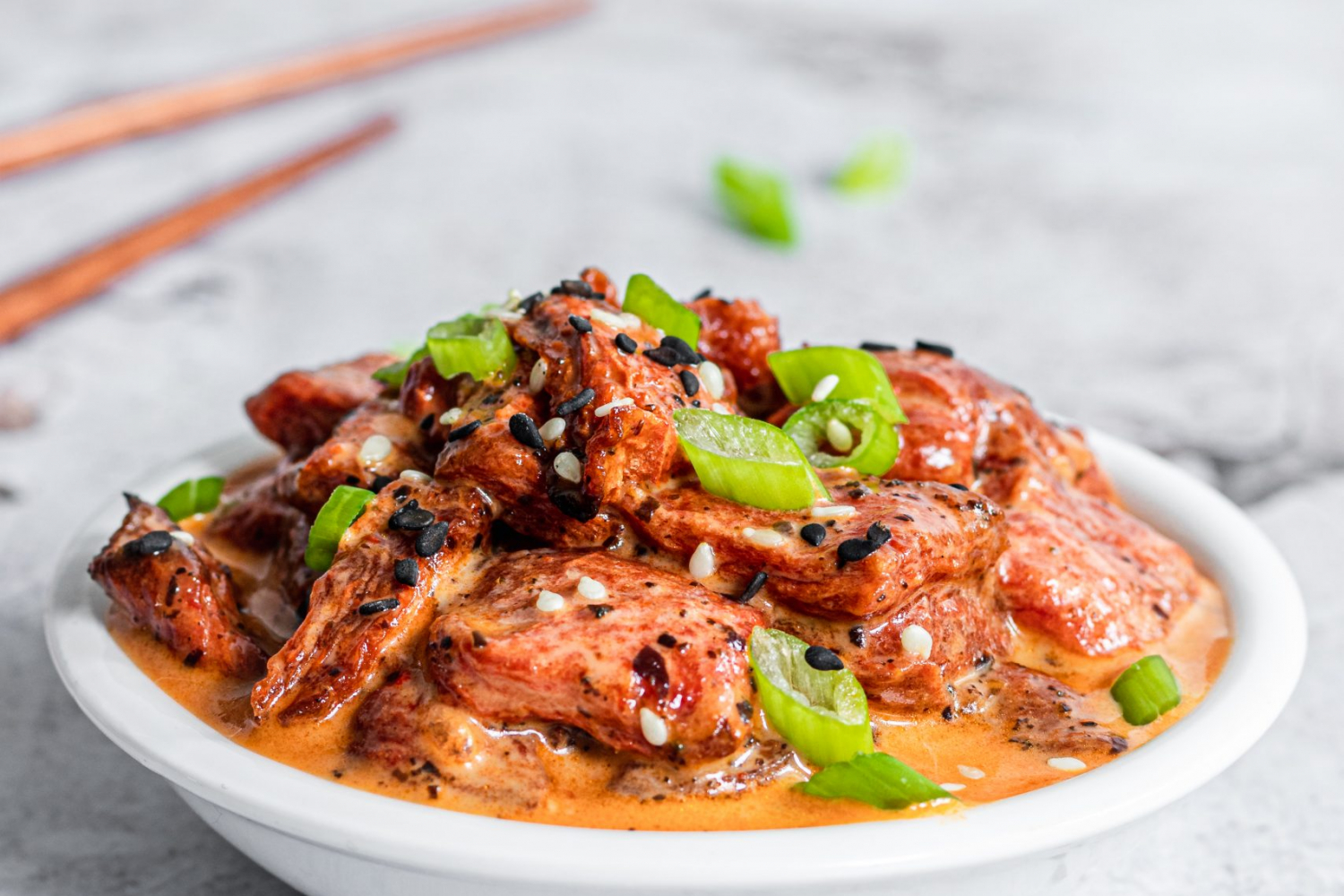 Watermelon Vegan Tuna with Spicy Mayo Sauce