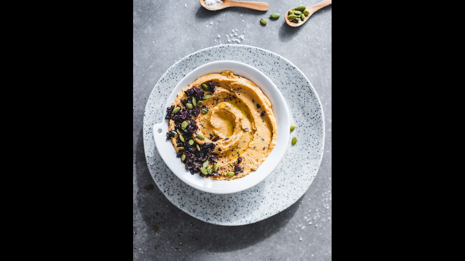 Butternut Squash and Kalamata Olives Hummus | Murielle Banackissa
