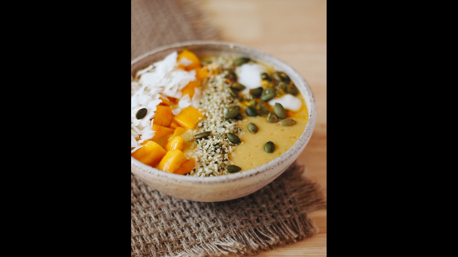 Tropical Mango Coconut Smoothie Bowl | Murielle Banackissa