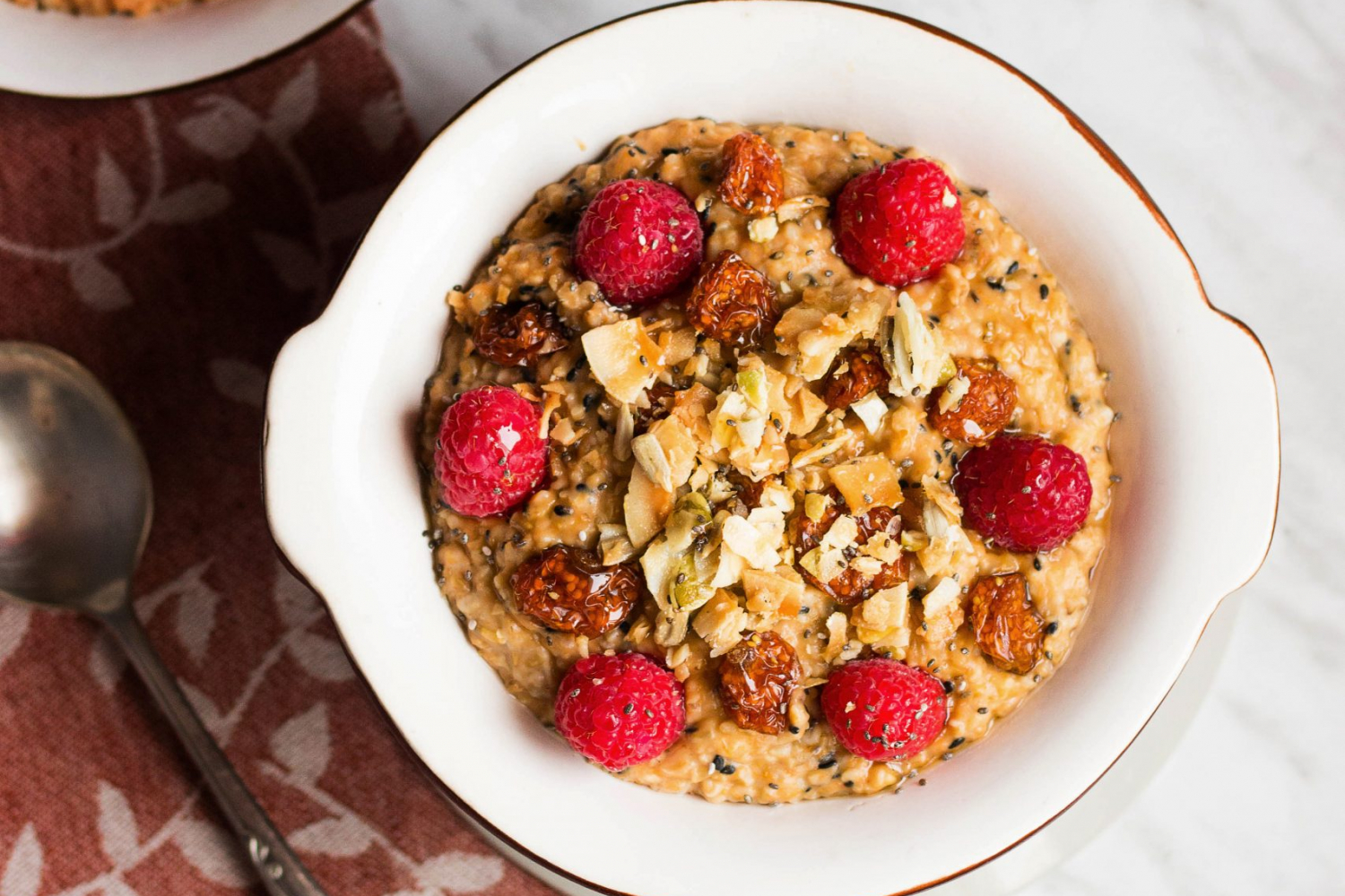 Creamy Black Sesame Pumpkin Oatmeal