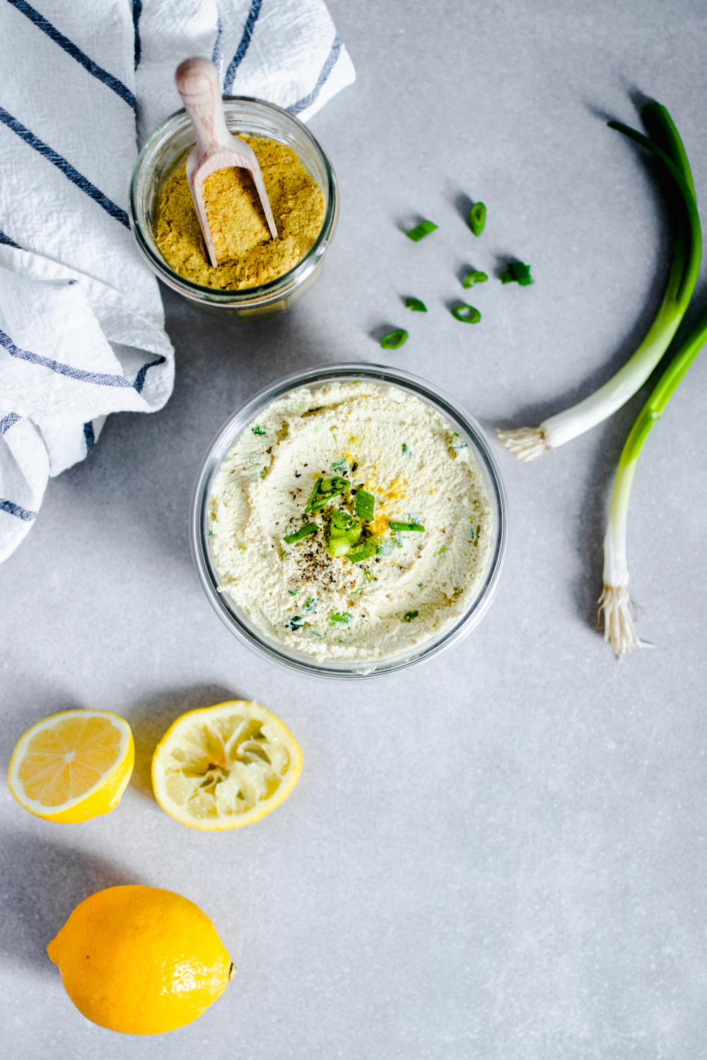 Green Onion Tofu Spread in a bowl