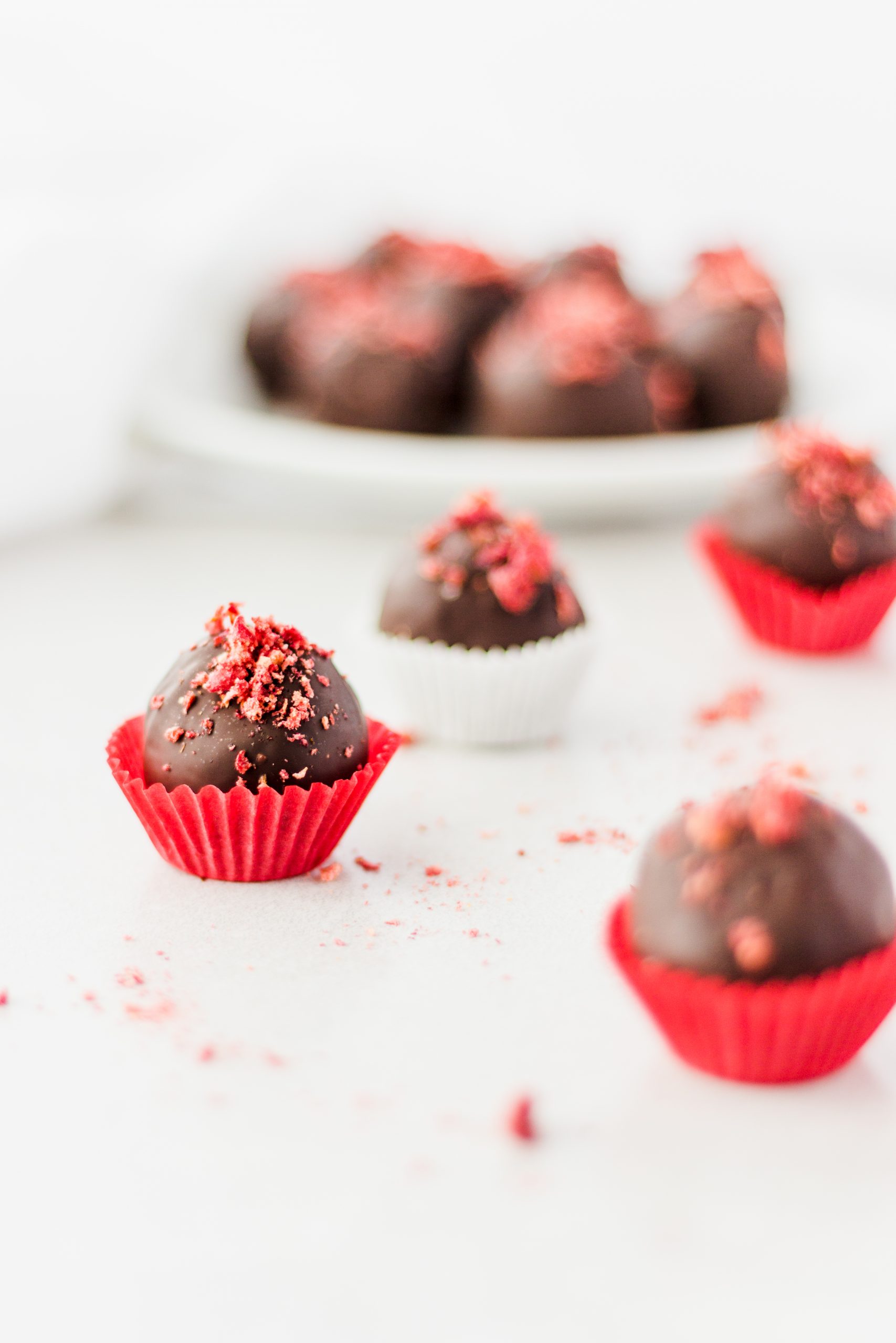 Chocolate Covered Cherry Cashew Truffles