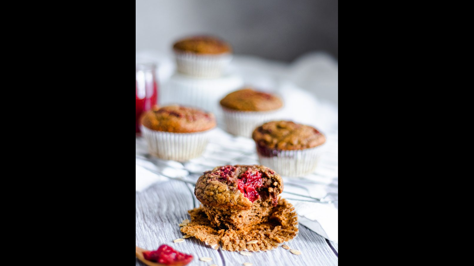 Strawberry Jam Swirl Muffins | Murielle Banackissa