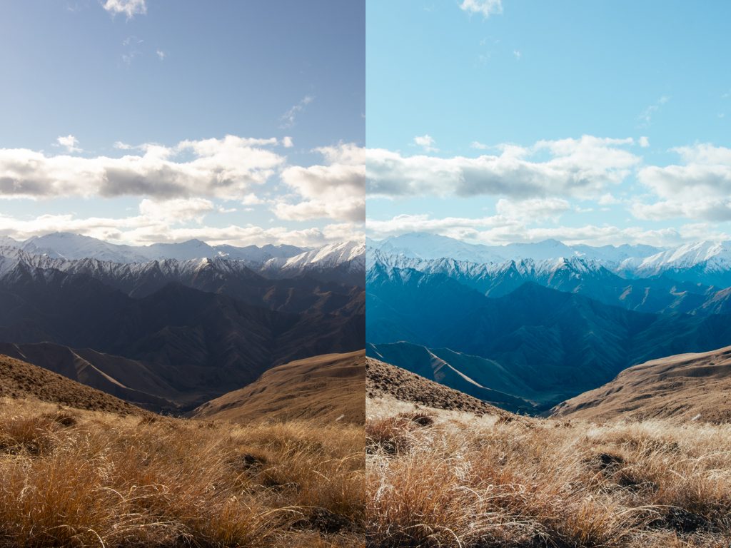 Lightroom Presets Nature Photography New Zealand Bright Day on Ben Lomond Saddle Hike