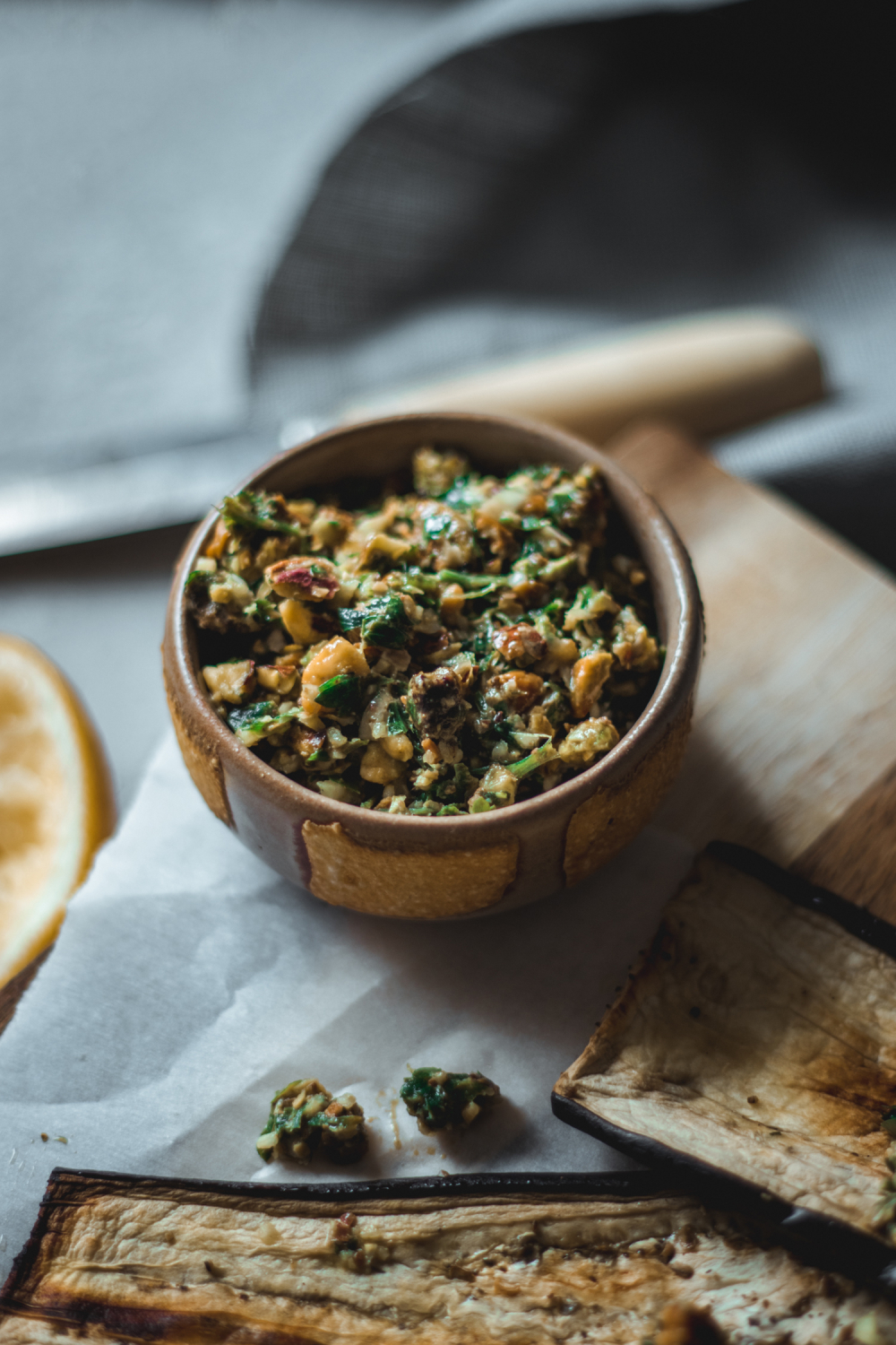 Pistachio gremolata