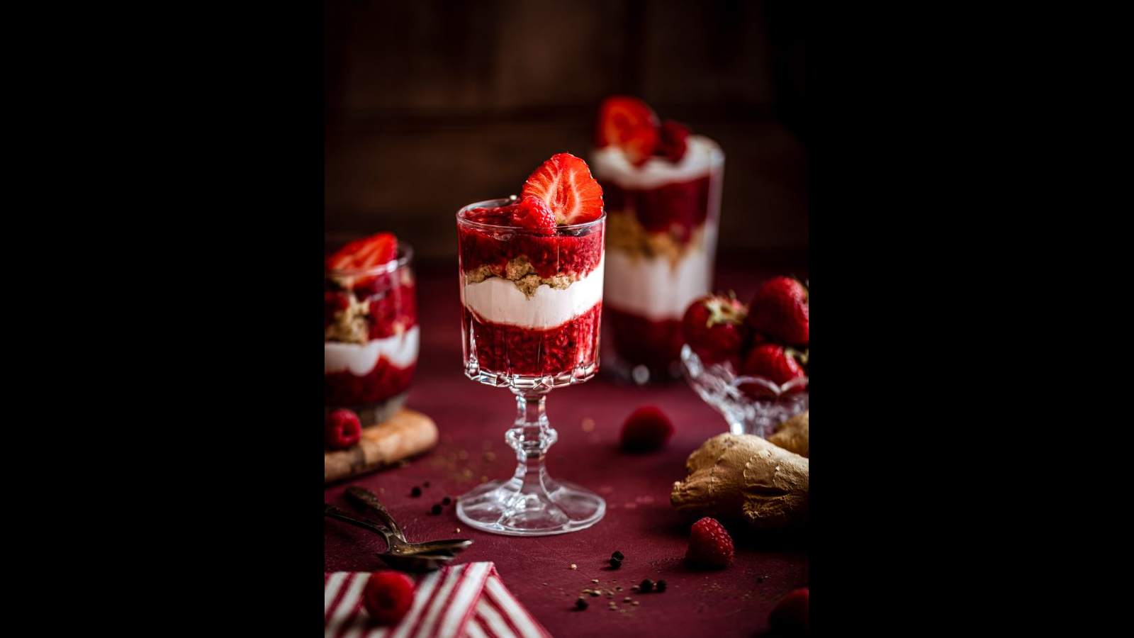 Spicy Ginger and Berry Trifles | Murielle Banackissa