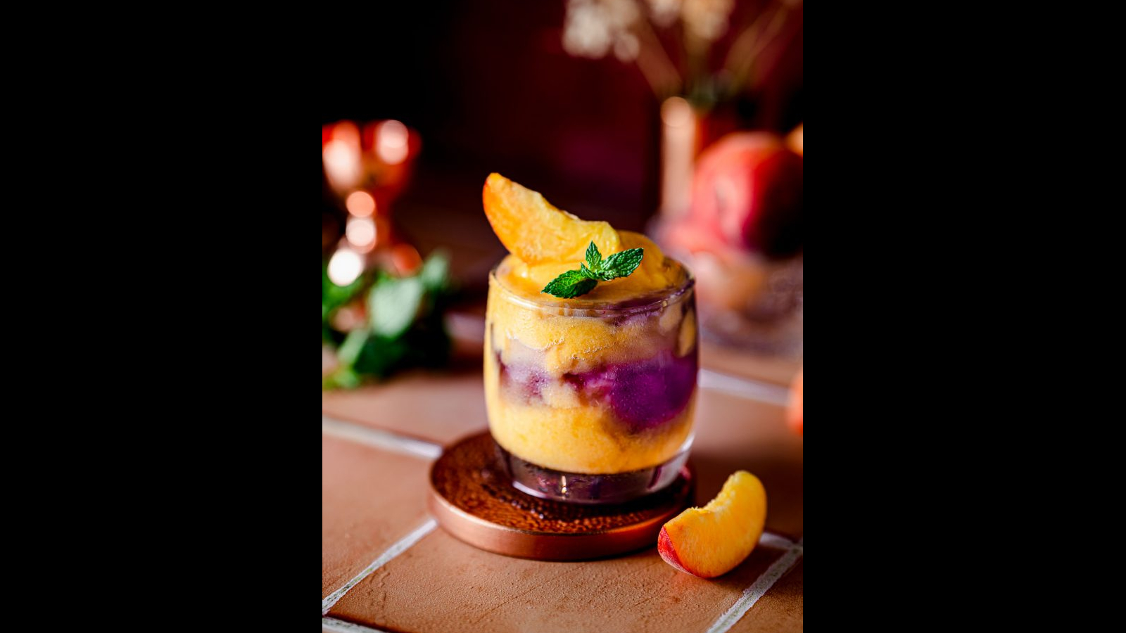 Frozen Peach and Gin Cocktail | Murielle Banackissa