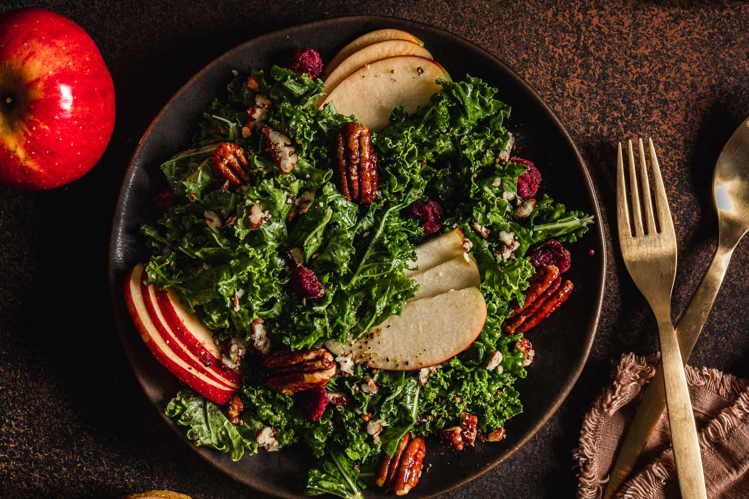 Candied Pecan Kale Salad