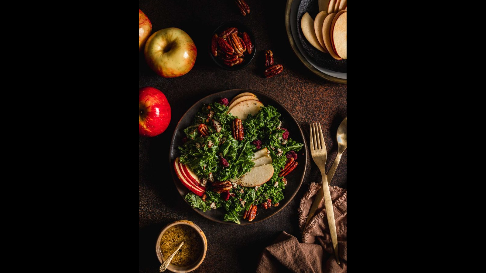 Candied Pecan Kale and Apple Salad Murielle Banackissa