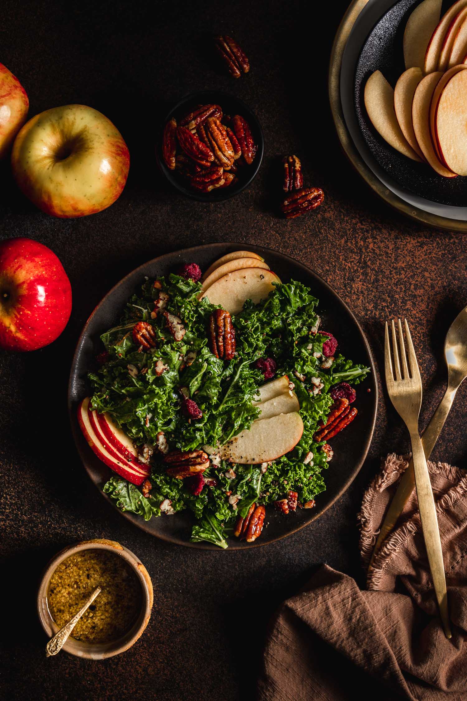 Candied Pecan Kale Salad