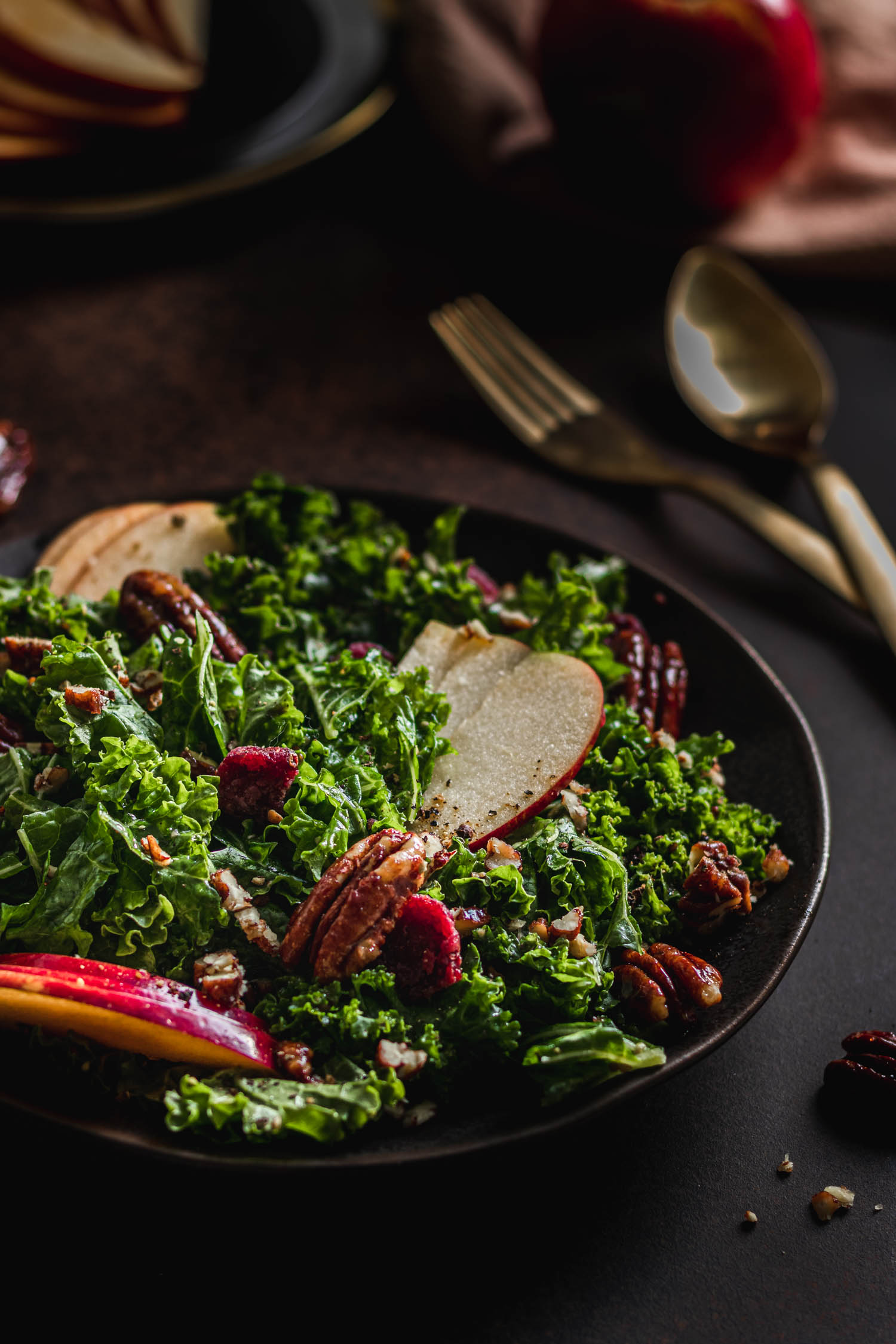 Candied Pecan Kale Salad