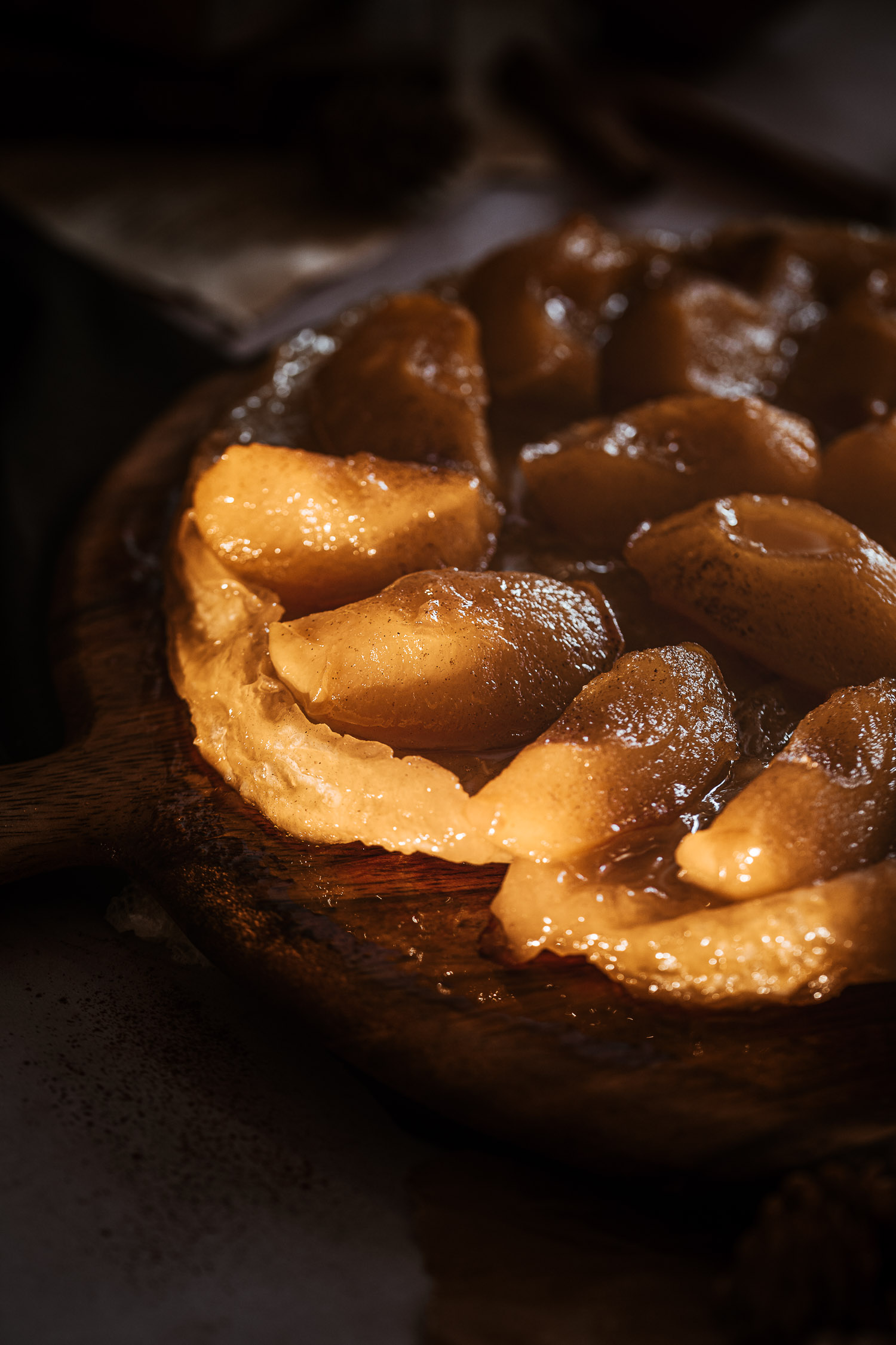 Autumn Glory Tart Tatin in the sunlight