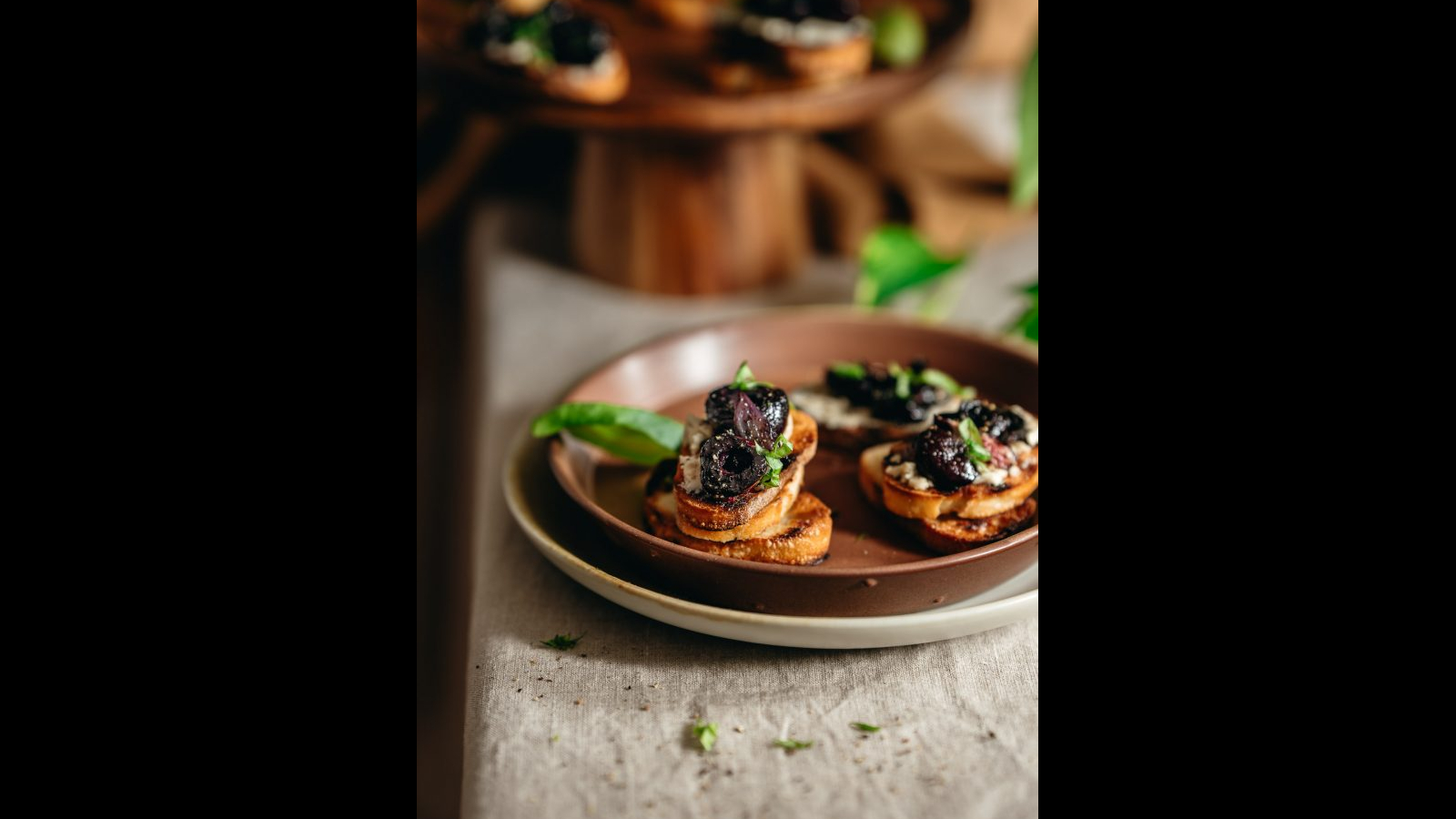 Roasted Cherry and Shallot Crostini | Murielle Banackissa